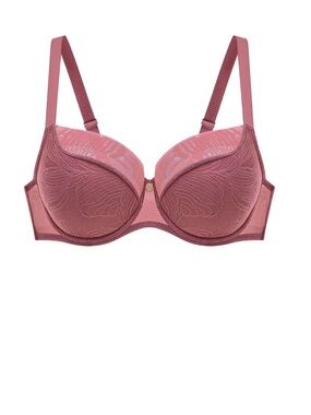 Understance Leslie FlexWire Demi Bra deep crimson 36DDD